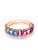 "Bochic ‘Capri’ Vintage Natural Amethyst & Blue Topaz Bangle In 18K Gold & Silve" For Sale - Image 14 of 15