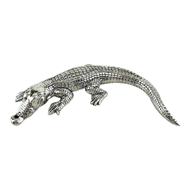Vintage Arthur Court Pewter Alligator For Sale