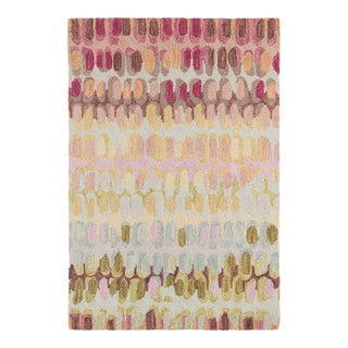 Dash & Albert by Annie Selke Paint Chip Pastel Micro Hooked Wool Rug, 7' 6" x 9' 6" For Sale