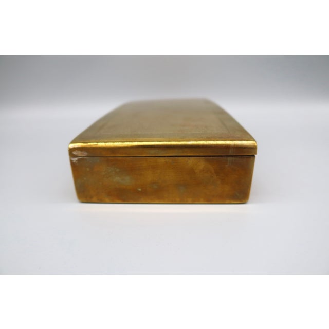 Brass Mid 20th Century English Brass Box For Sale - Image 8 of 10