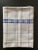 A beautiful blue and white folk hand-woven vintage linen napkin from Romania, circa mid 20th century, Europe. On a white...