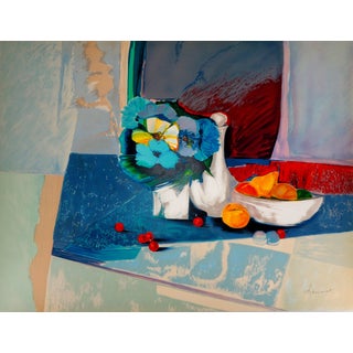 Claude Hemeret, Table d'été, Lithograph For Sale