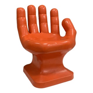 Vintage Modern Plastic Molded Hand Chair For Sale