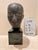 Larry Mohr Verdigris Bronze Bust ''Beth'' on Marble Pedestal Sculpture Signed From Artist Estate For Sale - Image 11 of 11