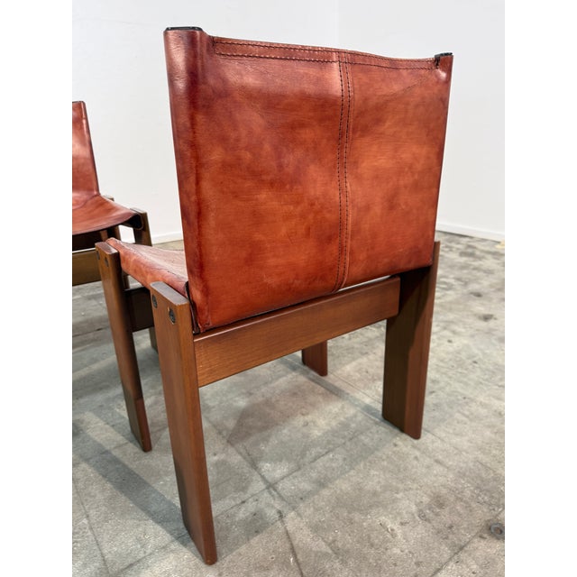 Beautifully crafted and instantly recognizable, these “Monk” chairs by Afra & Tobia Scarpa embody the duo’s refined...