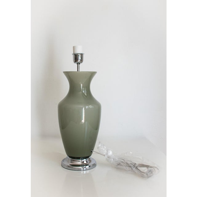 Italian Murano Glass Table Lamp by Mariana Iskra, 1985 For Sale - Image 4 of 4