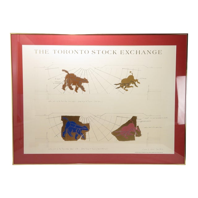 1983 General Idea ~ Toronto Stock Exchange Study for Ursa Major ~ Rare Art Print For Sale
