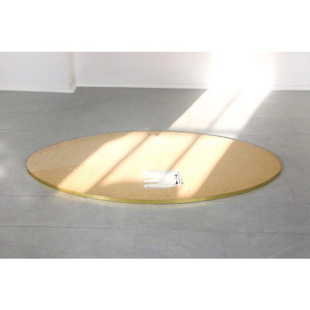 Big Vintage Oval Golden Frame Mirror, 1970s For Sale - Image 13 of 18