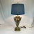 Vintage Hollywood Regency Winged Nike Greek Goddess Brass Table Lamp, New Pleated Shade. For Sale - Image 4 of 12