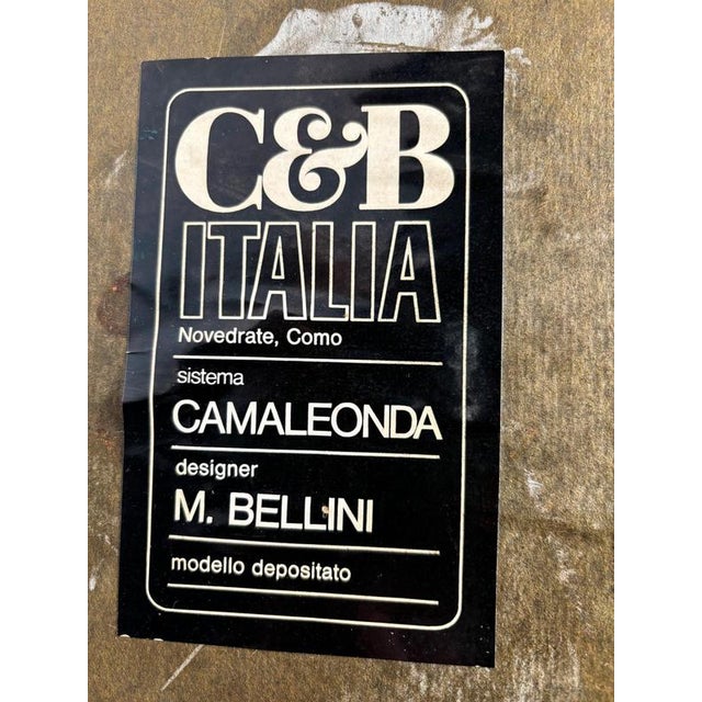 First Edition Camaleonda Lounge Chair in Velvet by Mario Bellini for C&B Italia, 1973 For Sale - Image 9 of 13