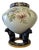 Large 20th Century Polychrome Earthenware Cachepot with Floral Decoration Resting on Three Panthers, 1920s For Sale