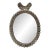 Vintage Silver Pearl Motif Oval Mini Picture Frame For Sale