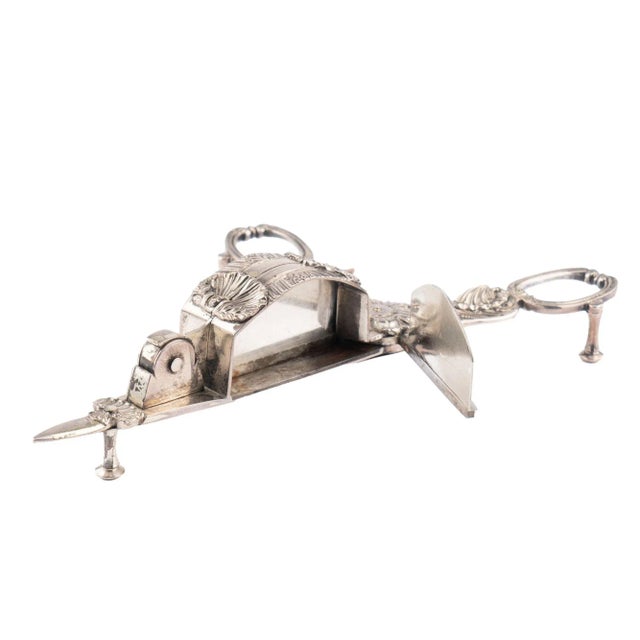 George Gibbs Silvered Steel Wick Trimmer, 1808 For Sale - Image 4 of 13