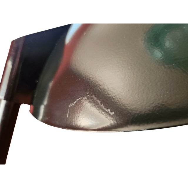 Vintage Postmodern Art Specialty Co. Oversized Black Cantilever Saucer Desk Lamp For Sale - Image 10 of 13