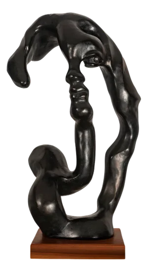 Klara Sever, Surrealist Sculpture of a Woman, 1979, Plaster