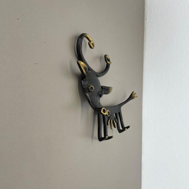 Brass Cow Hook attributed to Walter Bosse for Herta Baller, Austria, 1950s For Sale - Image 10 of 18