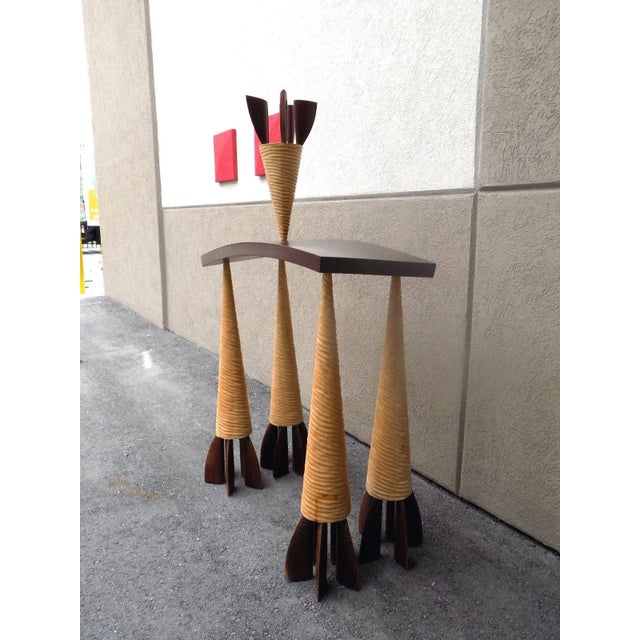 1986 Postmodern Wendell Castle Studio Console Table For Sale In Miami - Image 6 of 13