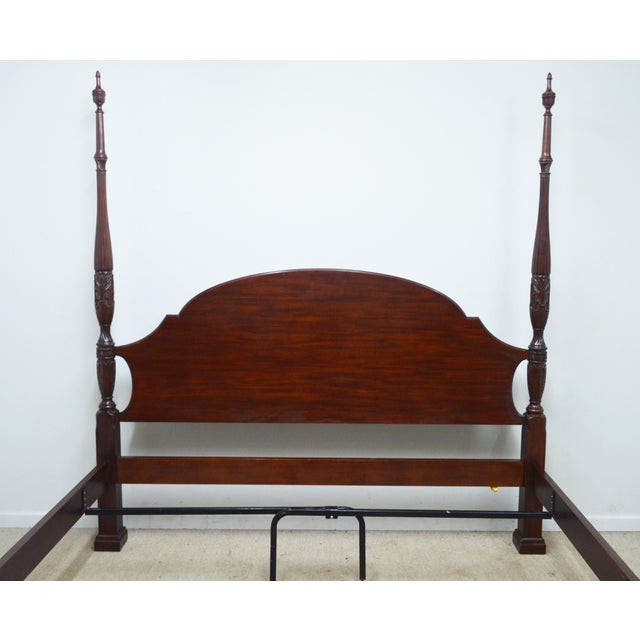 Henkel Harris Mahogany King Rice Poster Bed For Sale - Image 10 of 15