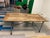 Contemporary Restoration Hardware Reclaimed Wood and Iron Dining Table Conference Room Table For Sale - Image 3 of 12