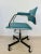 1980s Ocean Blue Desk Chair from Kovona, 1970s For Sale - Image 5 of 9