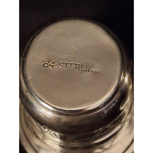 Antique 84 mark Sterling Silver Kiddush Cups Engraved Magen David Star Judaica - Pair For Sale - Image 12 of 18