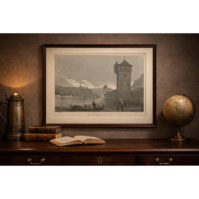 After Prout, St Goar & Rheinfels Rhine View, Engraving, 1824 For Sale - Image 3 of 9