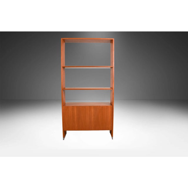 Hans Wegner Danish Teak Single Column Freestanding Wall Unit Room Divider For Sale - Image 9 of 14