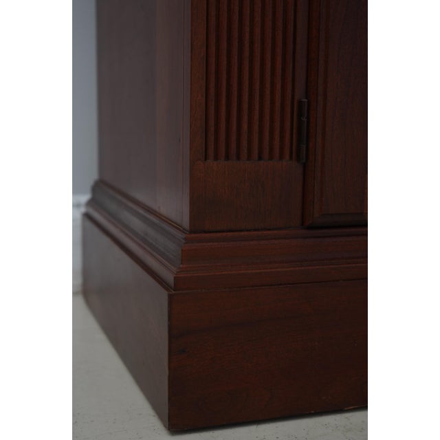 Pennsylvania House Cherry China Cabinet Breakfront For Sale - Image 14 of 18