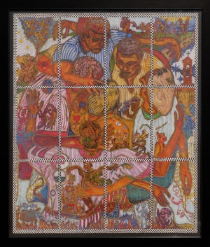 Richard Fluhr “The Final Compromise” Figurative Mosaic-Style Laser Inkjet Print Ed 1/10, 1997