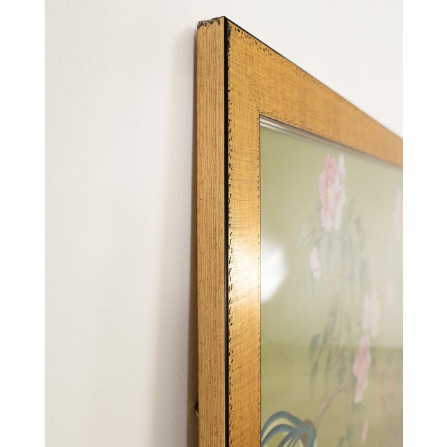Pair of Chelsea House Edgedale Chinoiserie Painted Silk Panels For Sale - Image 16 of 18