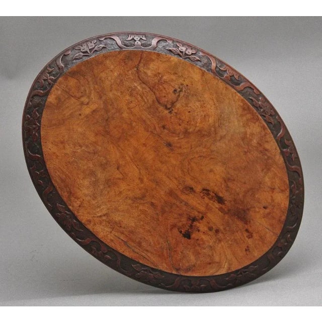 19th Century Walnut Occasional Table, 1870s For Sale - Image 6 of 9