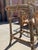 Pair of Vintage French Bistro Bar Stools With Oval Medallion Backs in Honey Woven Rattan For Sale - Image 10 of 12