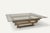 Sculptural Coffee Table in Brushed Aluminum and Glass, 1970s For Sale - Image 4 of 18