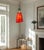 Late 20th Century Murano Orange Red Abstract Flower Bud Pendant Light For Sale - Image 17 of 18