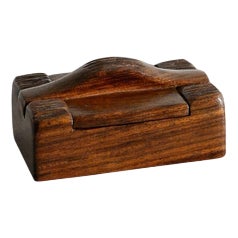 Mid-Century French Wooden Box by Alexandre Noll, 1950s For Sale