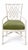Modern McGuire Furniture White “Script” Dining Chairs by Barbara Barry, Set of 8, Upholstered in Green Schumacher Performance Velvet For Sale - Image 3 of 6