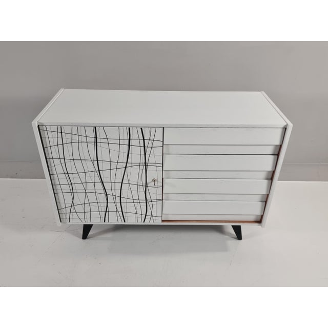 Vintage Commode in Oak, 1960s For Sale - Image 4 of 12