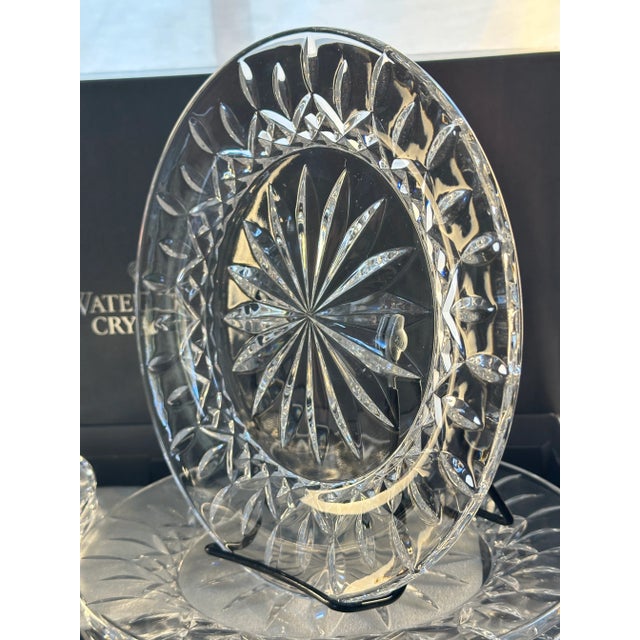 Glass 1980s Waterford Crystal Lismore Accent Salad Plates – 8", Pattern W101663 - Set of 6 For Sale - Image 7 of 9