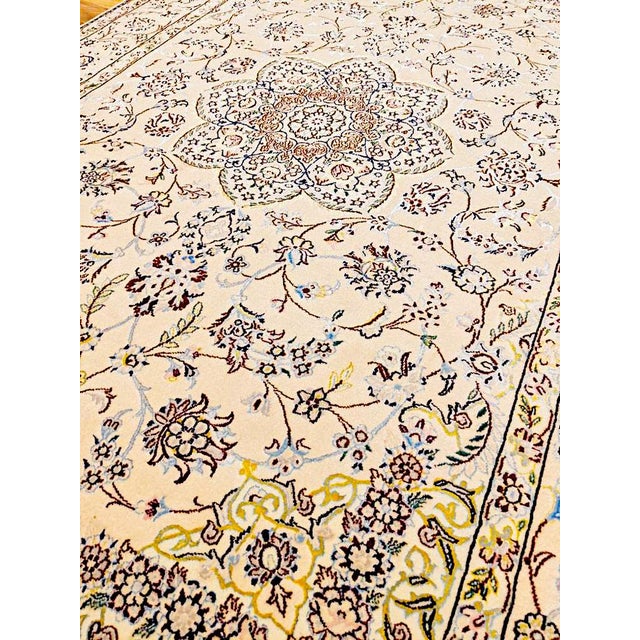 Vintage Nain Silk Rug, 1990s For Sale - Image 3 of 14