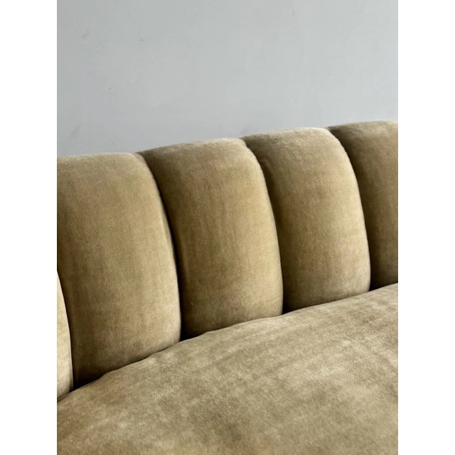 1980s One of One Arched Channel Back Sofa For Sale - Image 10 of 16