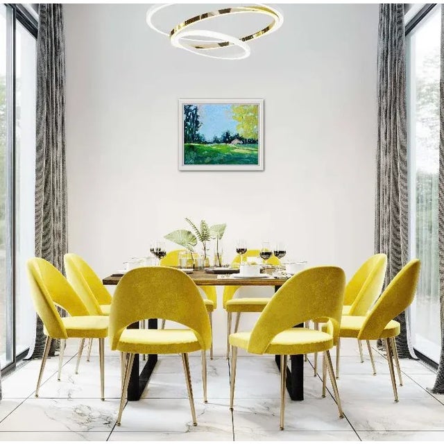 Quiet Places & Journeys — Summer Light, With Pink Barn (Original Oil Painting Landscape) For Sale - Image 4 of 13