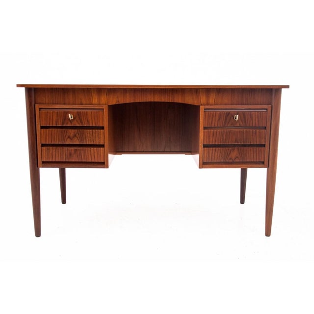 Mid-Century Modern Vintage Danish Teak Desk, 1960s For Sale - Image 3 of 14