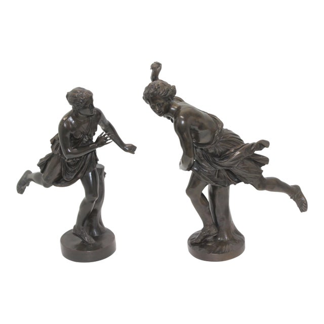 Grand Tour Bronzes of Atalanta and Hippomenes- a Set of 2 For Sale