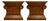 1960 Vintage Drexel Guildhall Neoclassical Oak Pedestal End Tables - A Pair For Sale