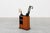 Art Deco Early Umbrella Stand in Wood and Metal, France, 1910s For Sale - Image 3 of 12