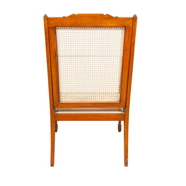 Early 20th Century Edwardian Satinwood and Painted Armchair For Sale - Image 5 of 12