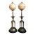 Vintage Brass and Alabaster Table Lamps - Pair For Sale