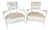 Pair of Bernhardt Interiors Elka Ivory Hair-on-Hide Accent Chairs For Sale