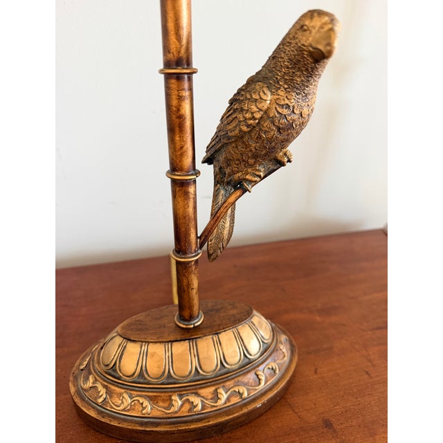 Parrot in Palm Tree Lamp Maitland-Smith For Sale In Savannah - Image 6 of 11