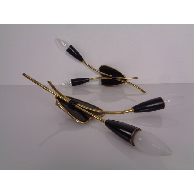 Mid-Century Modern German Wall Lamps, 1950s, Set of 2 For Sale - Image 6 of 18